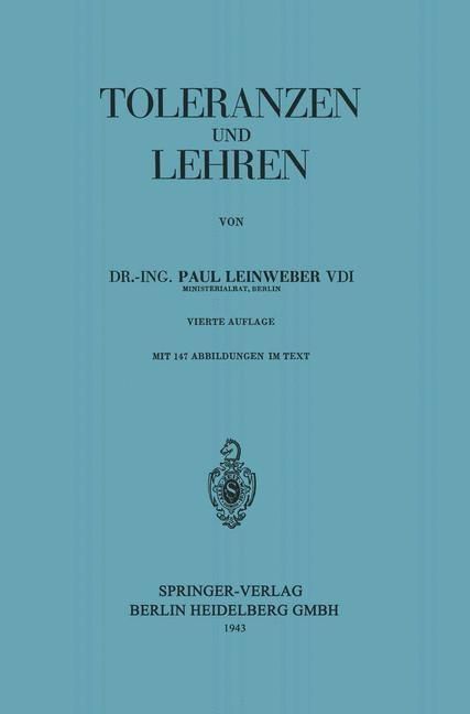 Produktbild: Toleranzen und Lehren