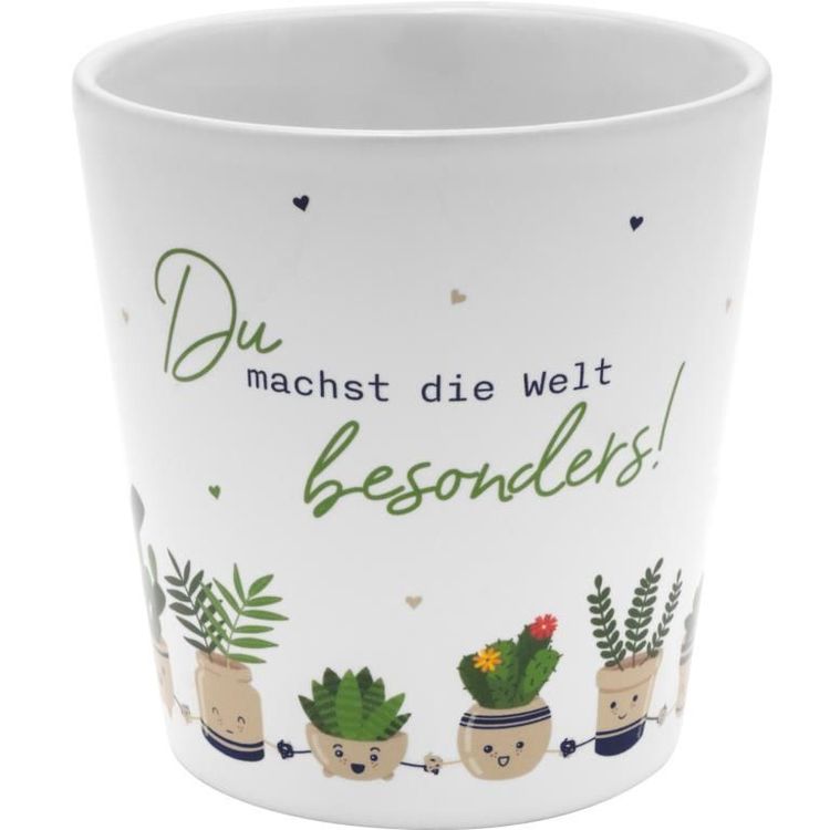 Produktbild: Blumenübertopf Motiv "Du"