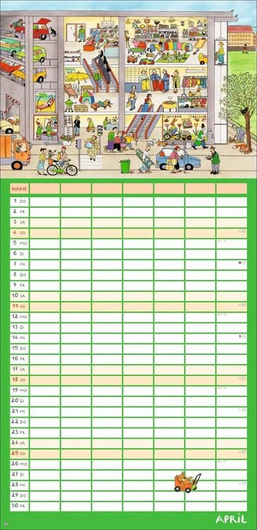 Produktbild: R.S. Berner Wimmlingen Mega-Familienplaner 2027