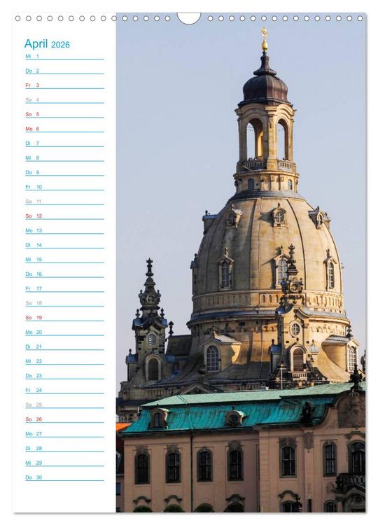 Produktbild: Frauenkirche Dresden (Wandkalender 2026 DIN A3 hoch), CALVENDO Monatskalender