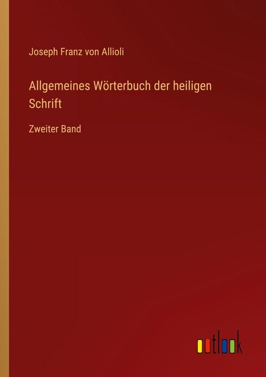 Produktbild: Allgemeines W&ouml;rterbuch der heiligen Schrift