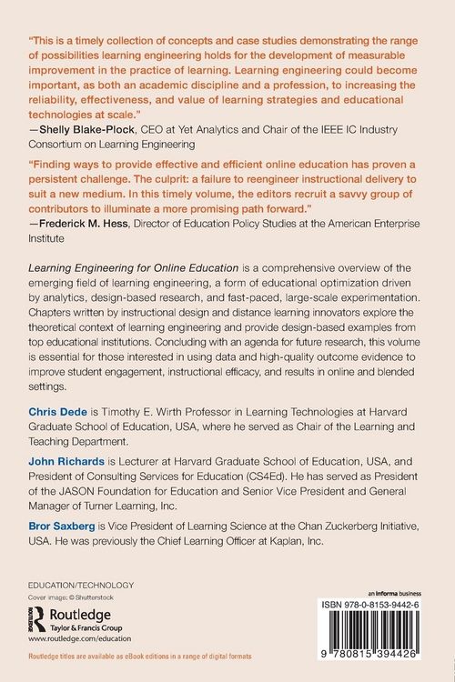Produktbild: Learning Engineering for Online Education