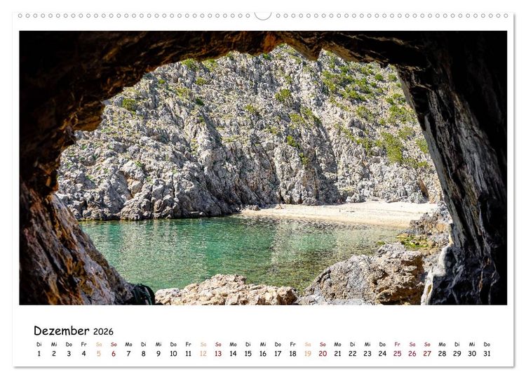 Produktbild: Sardinien ... wenn eine Reise die Seele ber&uuml;hrt (hochwertiger Premium Wandkalender 2026 DIN A2 quer), Kunstdruck in Hochglanz