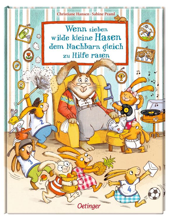 Produktbild: Wenn sieben wilde kleine Hasen dem Nachbarn gleich zu Hilfe rasen