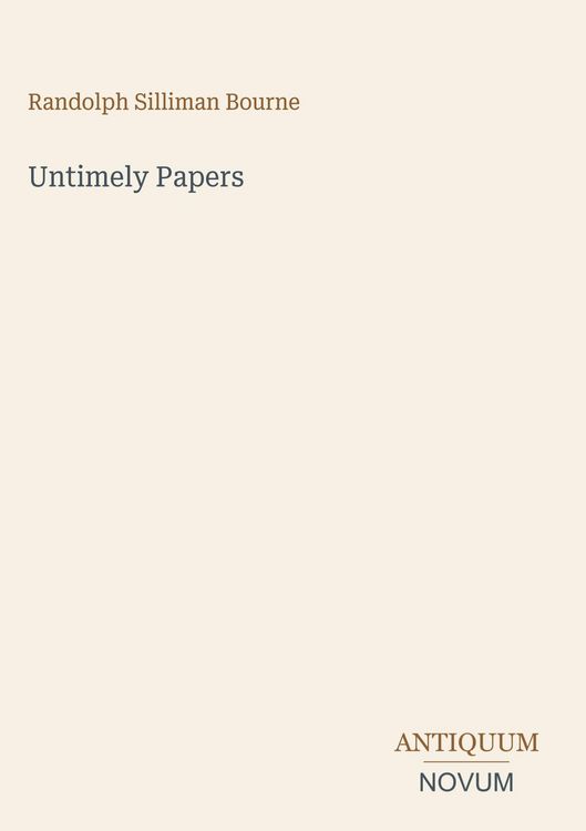 Produktbild: Untimely Papers