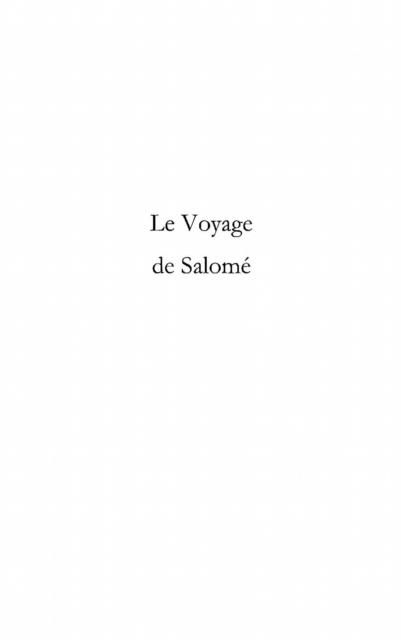 Produktbild: Le voyage de salome - roman