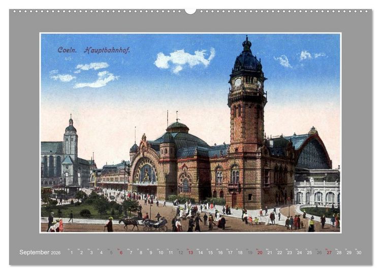 Produktbild: Historische Bahnh&ouml;fe (Wandkalender 2026 DIN A2 quer), CALVENDO Monatskalender