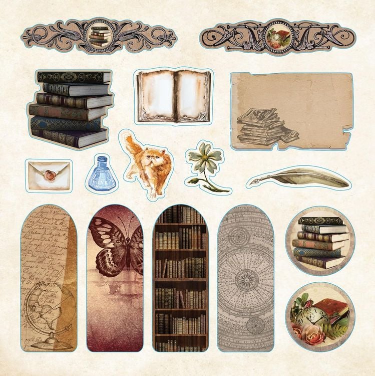 Produktbild: Bibliophilia Ephemera Sticker Book (Over 780 Stickers)