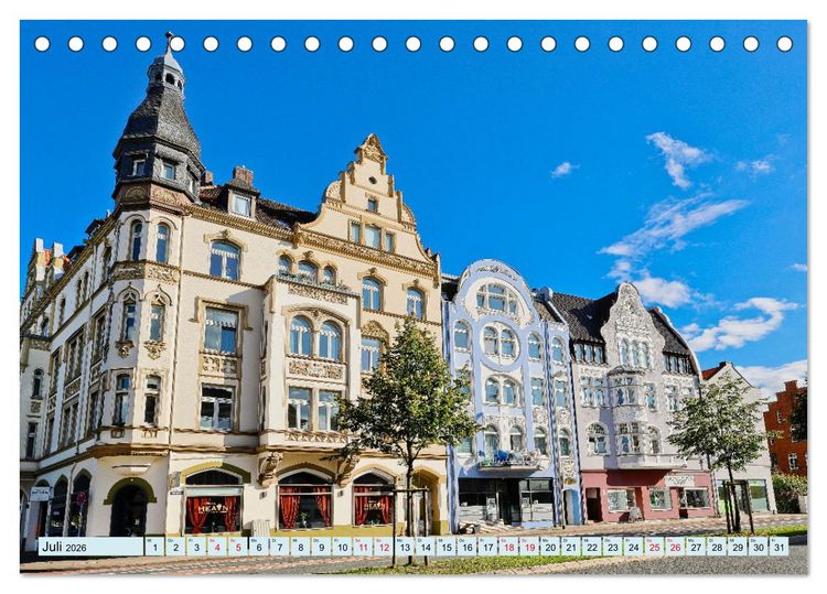 Produktbild: Hameln - Fachwerk und Weserrenaissance (Tischkalender 2026 DIN A5 quer), CALVENDO Monatskalender