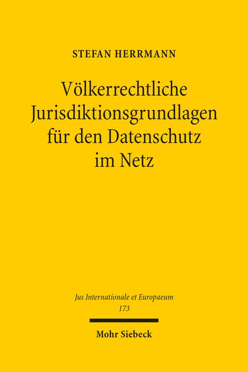 Produktbild: Herrmann, S: V&ouml;lkerrechtliche Jurisdiktionsgrundlagen f&uuml;r de