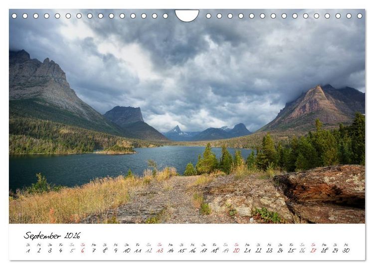 Produktbild: Glacier National Park Montana - USA (Wandkalender 2026 DIN A4 quer), CALVENDO Monatskalender