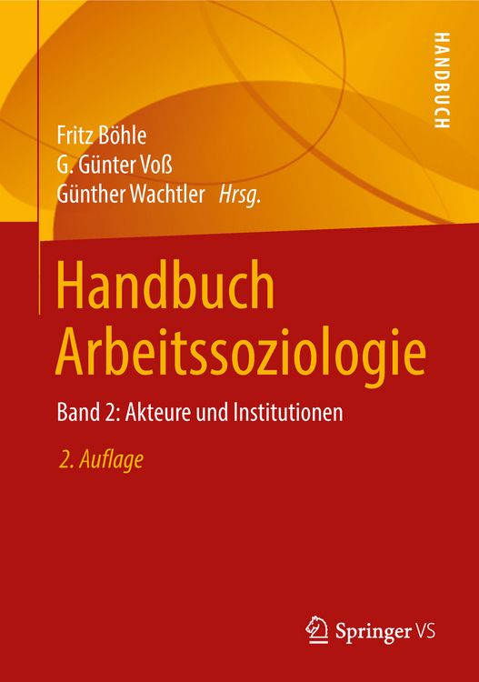 Produktbild: Handbuch Arbeitssoziologie