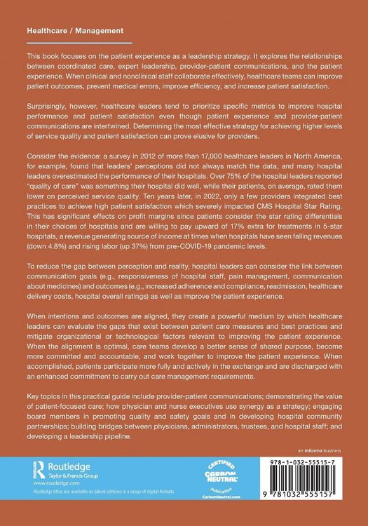 Produktbild: Transforming Leadership, Improving the Patient Experience