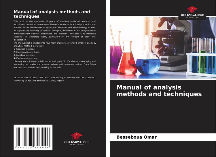 Produktbild: Manual of analysis methods and techniques