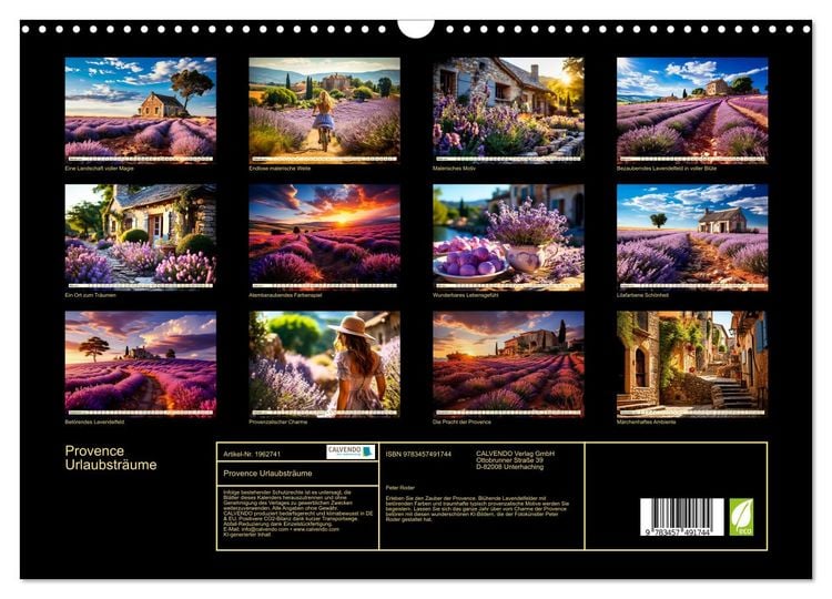 Produktbild: Provence Urlaubstr&auml;ume (Wandkalender 2026 DIN A3 quer), CALVENDO Monatskalender