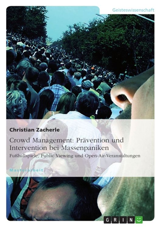 Produktbild: Crowd Management: Pr&auml;vention und Intervention bei Massenpaniken