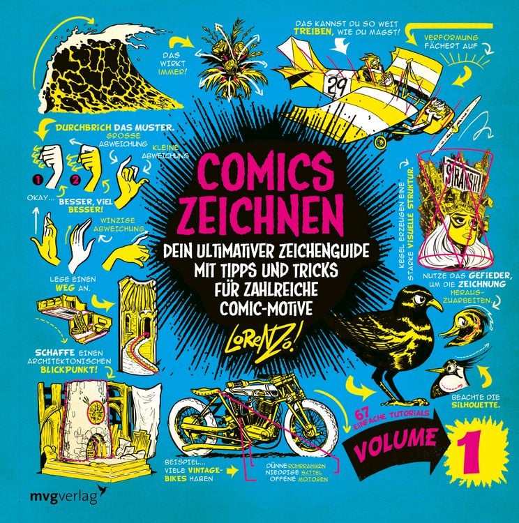 Produktbild: Comics zeichnen &ndash; 67 einfache Tutorials (Volume 1)