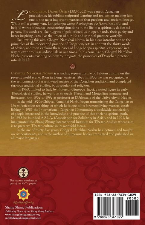 Produktbild: Longchenpa's Advice from the Heart