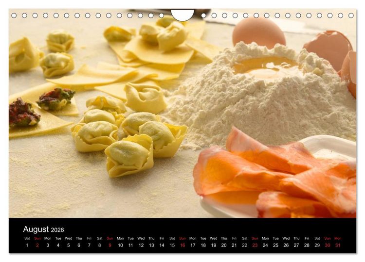 Produktbild: PASTA (Wall Calendar 2026 DIN A4 landscape), CALVENDO 12 Month Wall Calendar