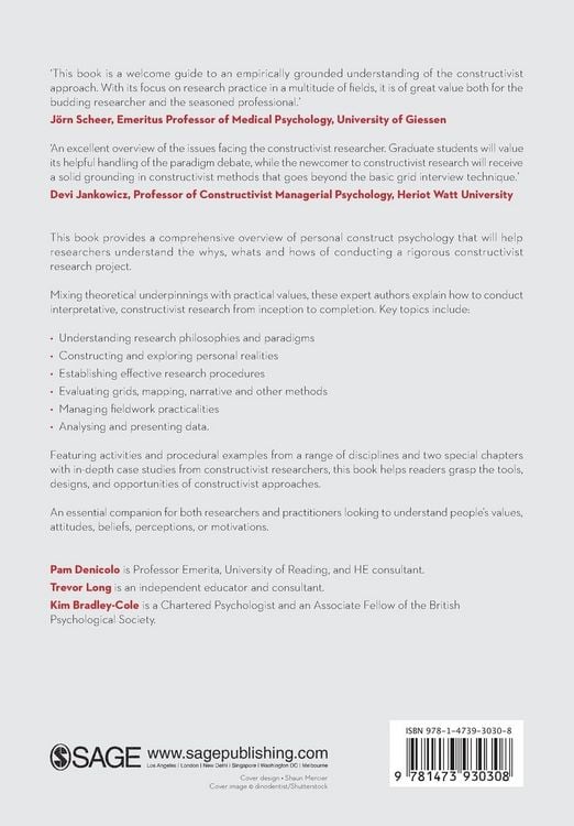 Produktbild: Constructivist Approaches and Research Methods