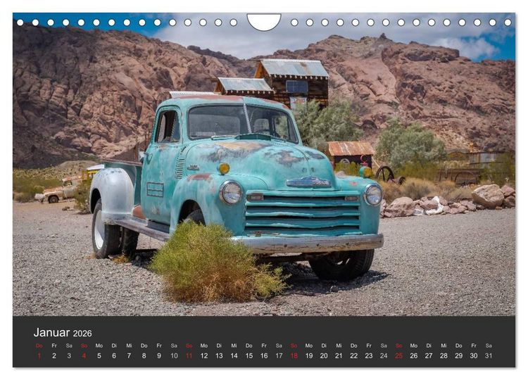 Produktbild: Vergessene Zeitzeugen entlang der Route 66 (Wandkalender 2026 DIN A4 quer), CALVENDO Monatskalender