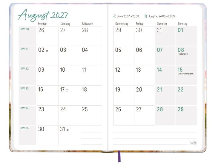 Produktbild: Gro&szlig;druck-Kalender 2027