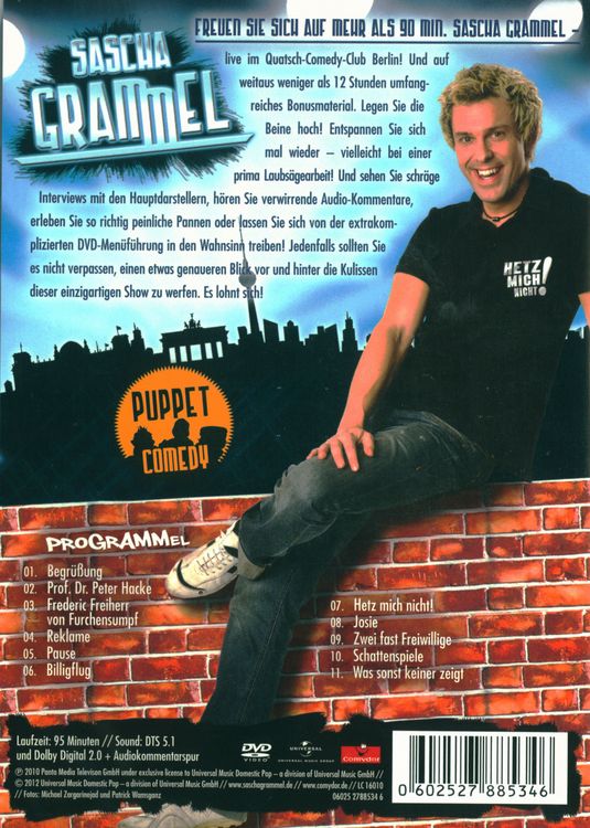 Produktbild: Sascha Grammel - Hetz mich nicht! (Die K&uuml;rzer-geht's-nicht-Version)