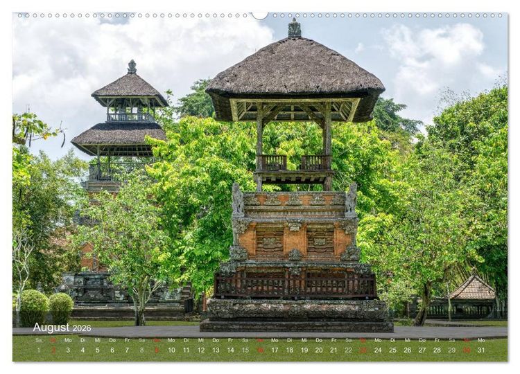 Produktbild: Bali - Insel der Tempel, G&ouml;tter und D&auml;monen (hochwertiger Premium Wandkalender 2026 DIN A2 quer), Kunstdruck in Hochglanz