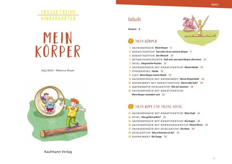 Produktbild: Projektreihe Kindergarten - Mein K&ouml;rper