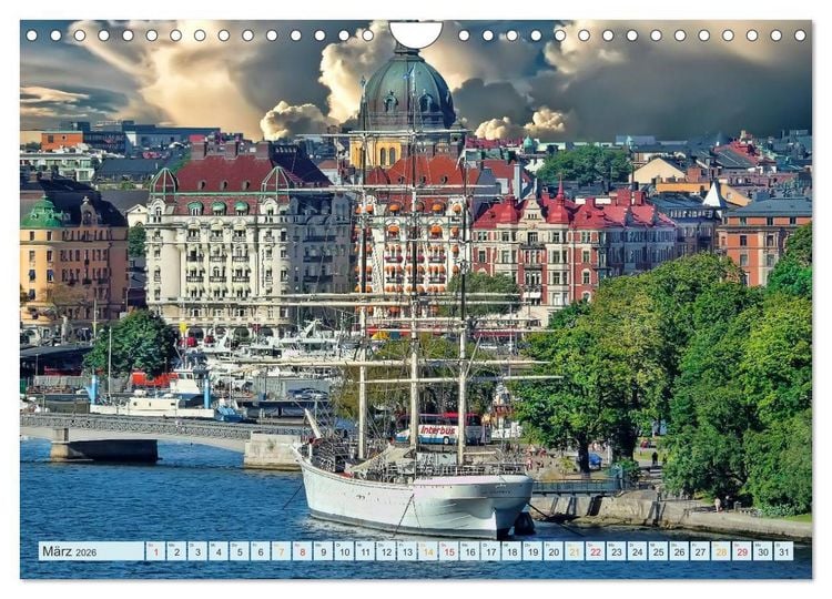 Produktbild: Stockholm - Venedig des Nordens (Wandkalender 2026 DIN A4 quer), CALVENDO Monatskalender