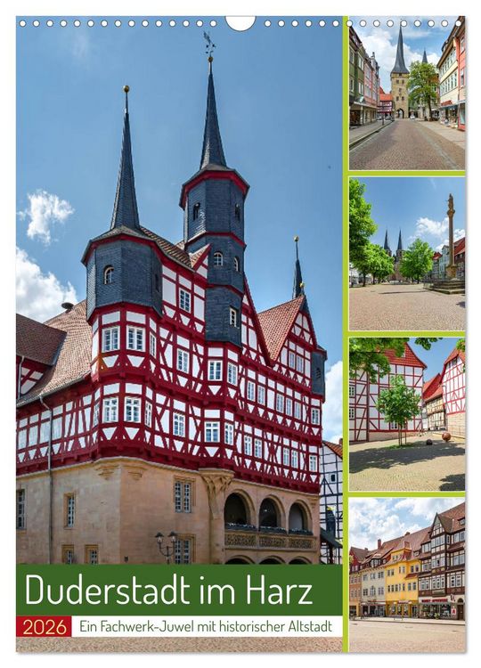 Produktbild: Duderstadt am Harz (Wandkalender 2026 DIN A3 hoch), CALVENDO Monatskalender