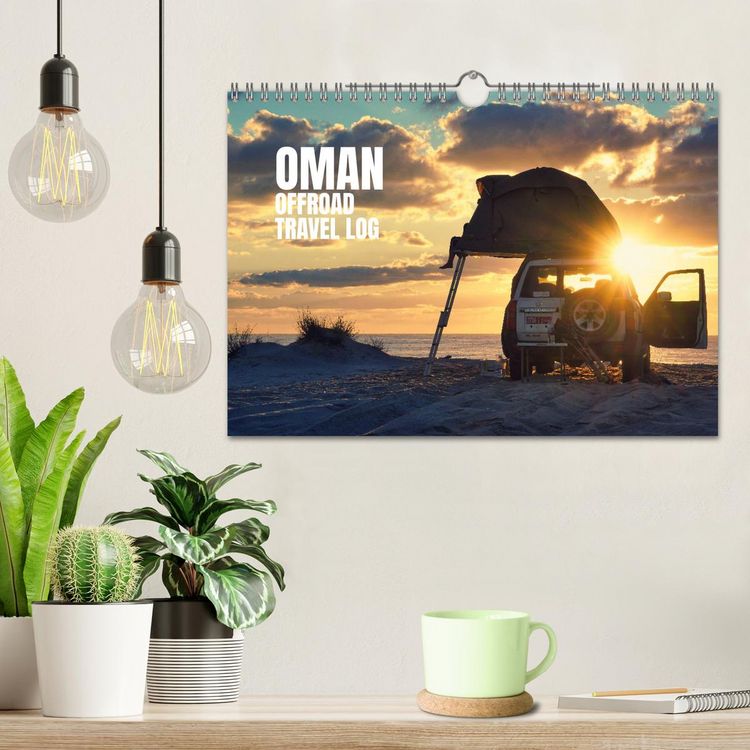 Produktbild: OMAN Offroad Travel Log (Wandkalender 2026 DIN A4 quer), CALVENDO Monatskalender