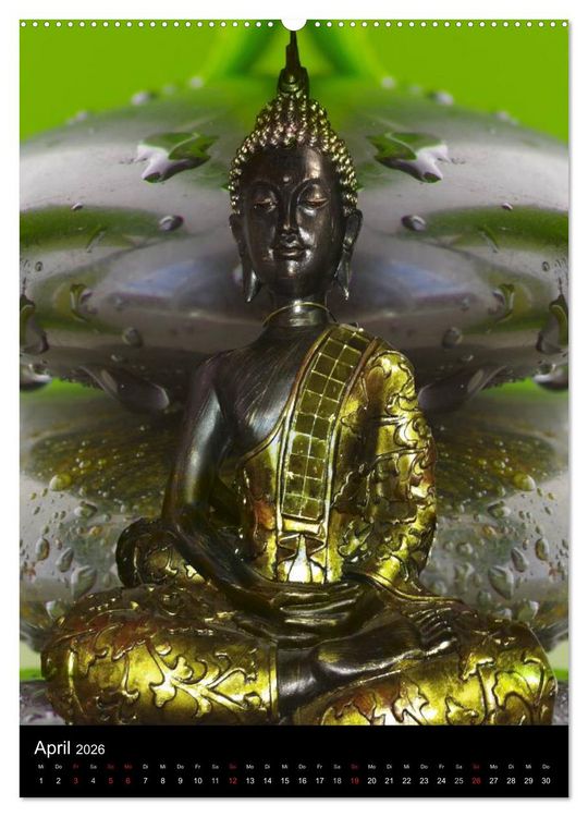 Produktbild: Buddha - Zeit f&uuml;r Entspannung (Wandkalender 2026 DIN A2 hoch), CALVENDO Monatskalender