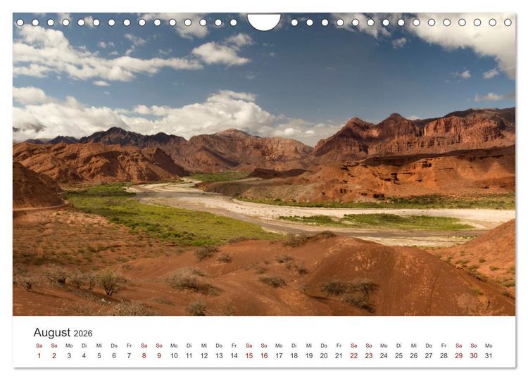 Produktbild: Die Farben der Anden - Argentinien und Chile (Wandkalender 2026 DIN A4 quer), CALVENDO Monatskalender