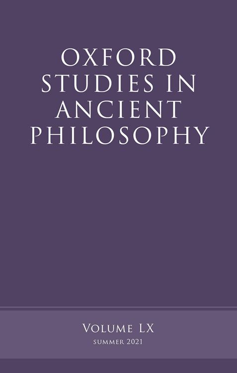 Produktbild: Oxford Studies in Ancient Philosophy, Volume 60
