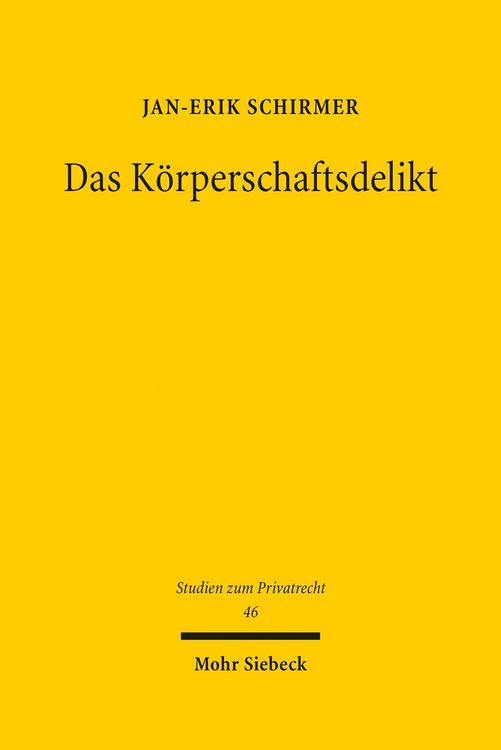 Produktbild: Das K&ouml;rperschaftsdelikt