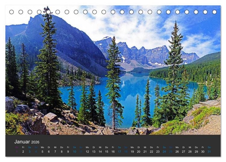 Produktbild: Der weite Westen Kanadas - Banff und Yoho National Park (Tischkalender 2026 DIN A5 quer), CALVENDO Monatskalender