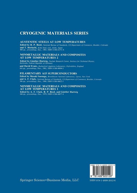 Produktbild: Nonmetallic Materials and Composites at Low Temperatures