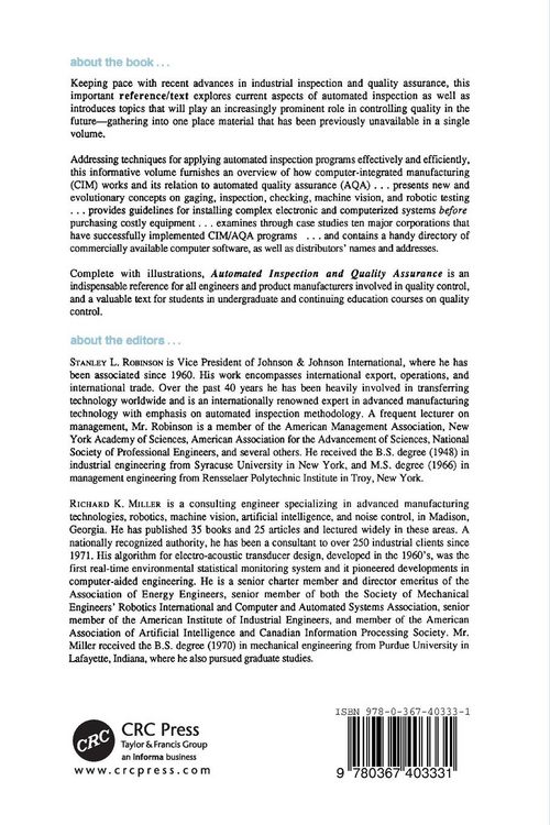 Produktbild: Automated Inspection and Quality Assurance