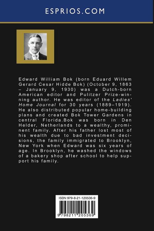 Produktbild: The Americanization of Edward Bok (Esprios Classics)