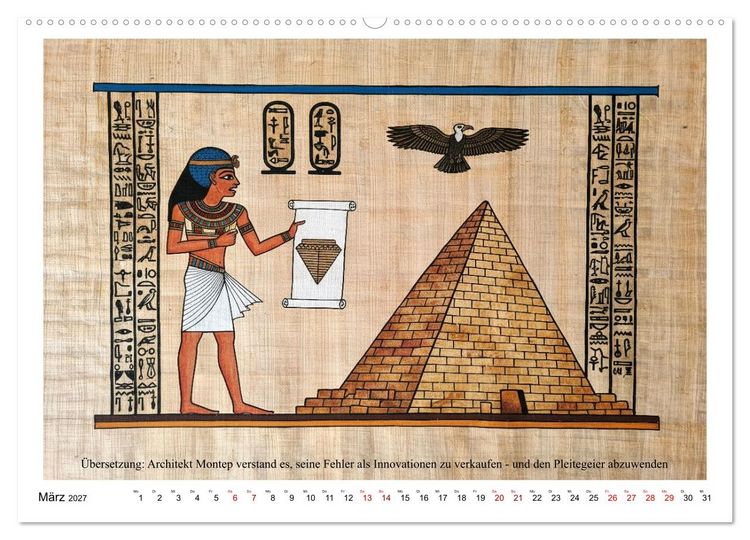 Produktbild: Am Nil ist auch nur Montag (hochwertiger Premium Wandkalender 2027 DIN A2 quer), Kunstdruck in Hochglanz