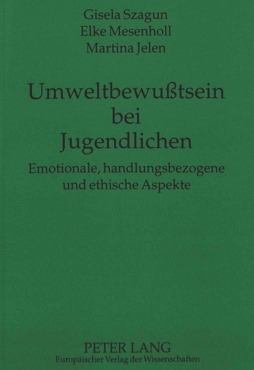 Produktbild: Umweltbewu&szlig;tsein bei Jugendlichen