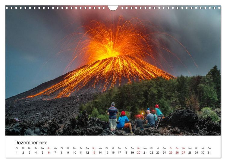 Produktbild: Vulkane 2026 (Wandkalender 2026 DIN A3 quer), CALVENDO Monatskalender