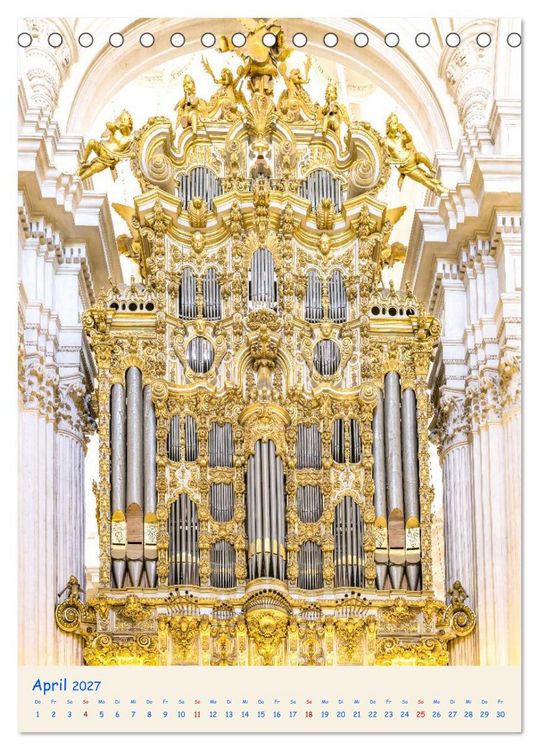 Produktbild: Orgel Giganten (Tischkalender 2027 DIN A5 hoch), CALVENDO Monatskalender