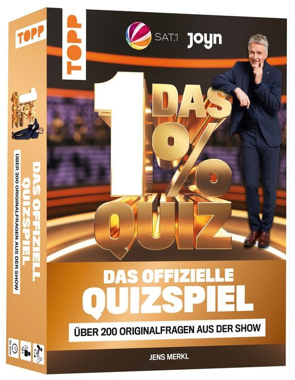 Produktbild: Das 1% Quiz &ndash; Wie clever bist du? Das offizielle Quizspiel mit Fragen aus der Show