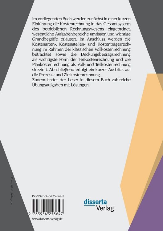 Produktbild: Grundlagen der Kosten- und Leistungsrechnung