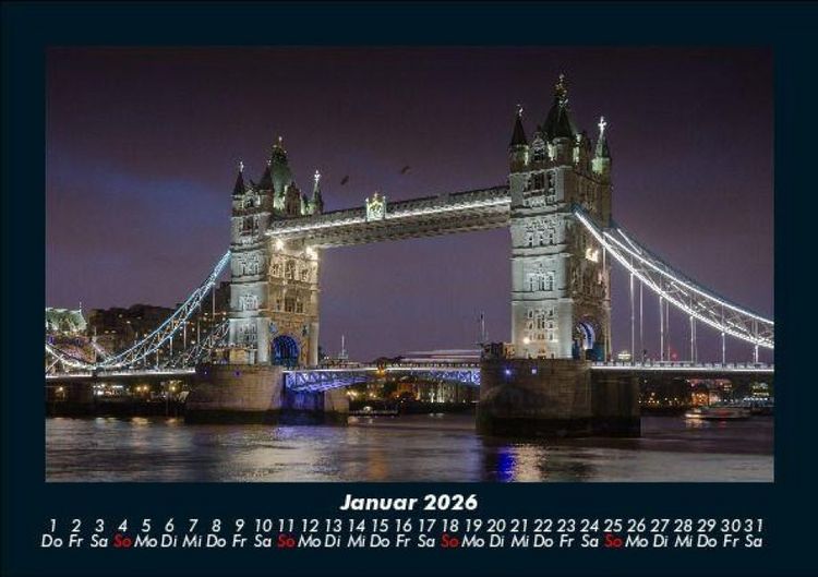 Produktbild: London 2026 Fotokalender DIN A5