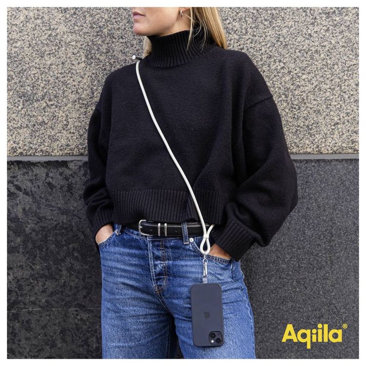 Produktbild: Aqiila USB-C&reg; Kabel USB 3.0 USB-C&reg;, Apple Lightning Stecker 1.5 m Beige Handykette AQLYCBPBICL2SA091