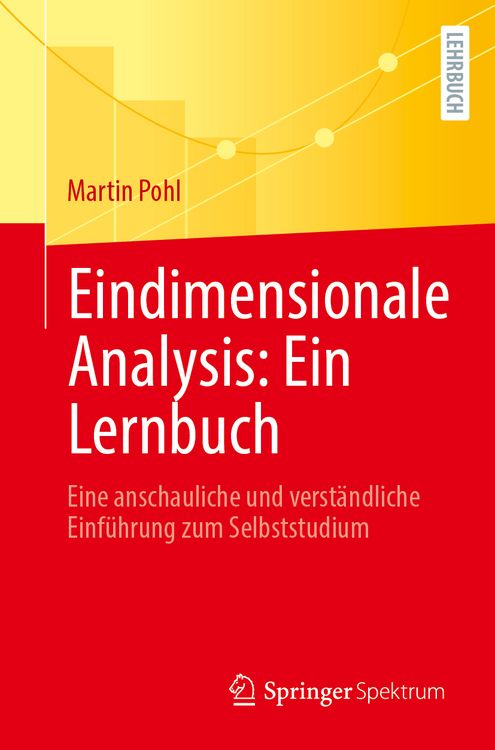 Produktbild: Eindimensionale Analysis: Ein Lernbuch