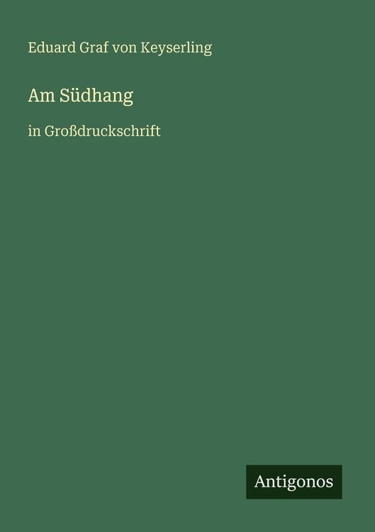 Produktbild: Am S&uuml;dhang